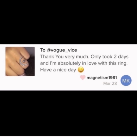 LAST! Best seller! Silver rhinestone 🌙 ring midi - Picture 3 of 5